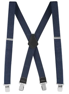 Buyless Fashion Textured Suspender Mens - 48 Adjustable Straps 1 1/2 - X Back - Picture 1 of 77