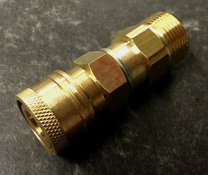 M22 Karcher Typ Stecker x Schnellverbindungskupplung zur Verwendung mit farbigen Schnellspitzen - Bild 1 von 2
