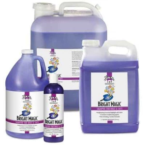 Pet Shampoo Dog & Cat Grooming Bright Magic Gentle Cherry Scented Choose Size - Picture 1 of 11