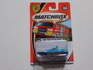 Matchbox To the Rescue Over-Under Rescue Boats #38 Nuevo en Tarjeta - Imagen 1 de 2