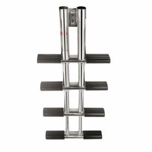 ISURE Boat Stainless Steel 4 Steps Retractable Swimming Pool Folding Ladder - Picture 1 of 4