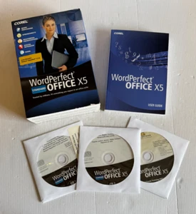 Corel Word Perfect Office X5 Standard COMPLETE 3 Discs Serial # User Guide Box - Picture 1 of 11
