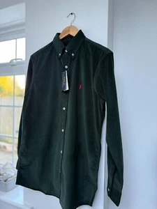 Polo Ralph Lauren Cord Shirt Green Button Down Custom Fit Size 2XL - Picture 1 of 13