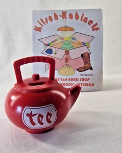 Eieruhr Teekanne retro vintage Rarität rot midcentury alt Zeitmesser Teeuhr Tee - Bild 1 von 15