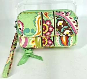 Vera Bradley Wristlet Wallet~ "Tutti Frutti" ~Strap/Logo Tags/CC Slots/Pockets - Picture 1 of 6