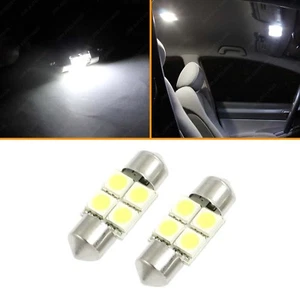 2pcs 31mm 1.25" White Festoon Map Dome Trunk LED Light Bulb DE3175 DE3022 DE3021 - Imagen 1 de 11