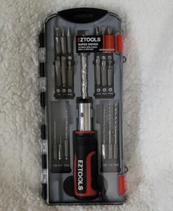 Juego de brocas y destornillador EZ Tools Spin Force Driver 19 piezas juego de herramientas hágalo usted mismo - Imagen 1 de 5