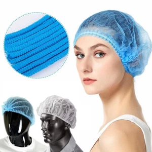 Hair Net Disposable Hair Nets Hairnet Mob Caps Catering Cap Head Cover Nets Food - Picture 1 of 3