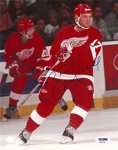 Brett Hull Signed Autograph Detroit Red Wings 8x10 Photo - HOF - PSA/DNA - PSA - Picture 1 of 1
