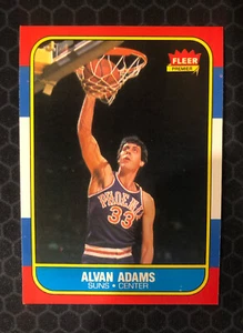 🏀 1986 Fleer Basketball #2 - Alvan Adams - Phoenix Suns - SET BREAK 🏀 - Picture 1 of 3