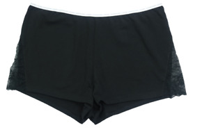 Calvin Klein Women's CK One Pajama Lace Shorts (Black, XL)