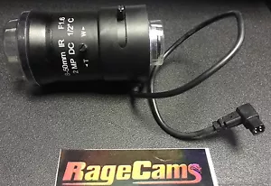 8-50mm C mount CAMERA LENS 1/2" 2 mega pixel DC Auto Iris F1.6 Long Range Zoom - Picture 1 of 2