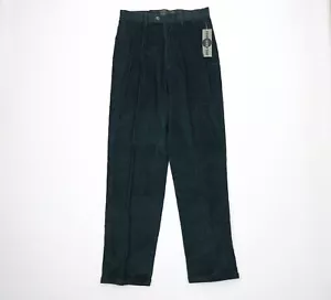 NOS Vtg 90s Streetwear Mens 32x34 Baggy Fit Straight Leg Corduroy Pants Green - Picture 1 of 11