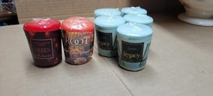 Root x7 =5 Oceana +1 each Holly Berry + Clove Beeswax Blend Votives 2.1 oz 20hr - Picture 1 of 7
