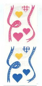 CREATIVE MEMORIES RIBBONS & HEARTS STICKER STRIP BN&NLA - Picture 1 of 1