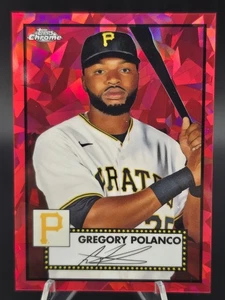 π₯2021 Topps Chrome Platinum Ann. Gregory Polanco Red Atomic Refractor /100 MLB - Picture 1 of 7