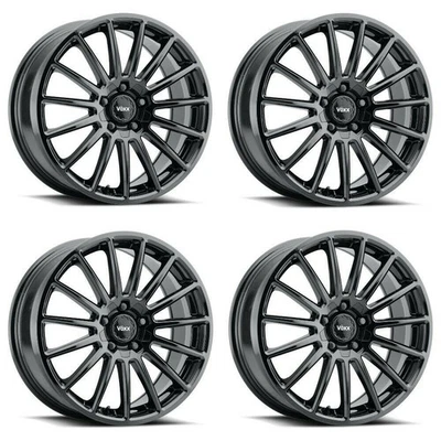 Комплект из 4 глянцевых черных колес 17 дюймов Voxx Casina с ободами 17x7,5 5x115 5x120 20 мм - Изображение 1 из 4