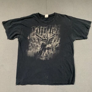 90s Y2K Skillet Band Men's Large T-Shirt Graphic Print Angel Black Grunge - Picture 1 of 9