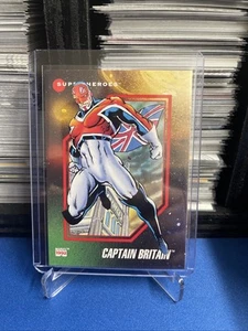1992 Impel Marvel Universe Series 3 - #17 Captain Britain - Super Heroes - Picture 1 of 1