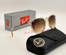 Ray-Ban Erika RB4171 Women's Sunglasses Beige Brown Frames Only Have Perscript