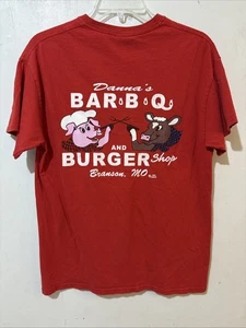 Branson MO Dannas BBQ T-Shirt Adult Medium Red Short Sleeve Collectible Souvenir - Picture 1 of 8