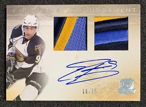 2009-10 The Cup Emblems of Endorsement Evander Kane Rookie Doppia Patch Auto 15/15 - Foto 1 di 2