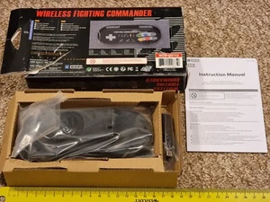 HORI OFFICIAL WIRELESS FIGHTING COMMANDER CONTROLLER Super Nintendo SNES Classic - Picture 1 of 2