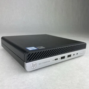 HP EliteDesk 800 G3 Mini Quad Core i5-6500T 2.50GHz 1X8GB RAM WiFi No AC HDD OS - Afbeelding 1 van 9