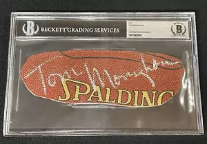 Tom Monaghan Firmado Domino's Pizza Propietario Corte Bola Autógrafo Certificado Beckett - Imagen 1 de 2