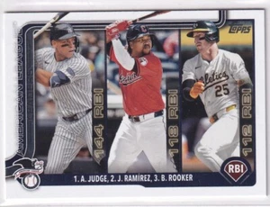 2025 Topps MLB Baseball Series 1 No. 29 Aaron Judge Jose Ramirez Brent Rooker - Bild 1 von 2