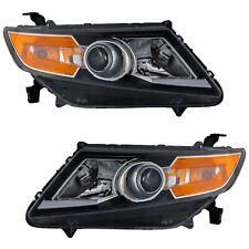 Headlight Set For 2014-2017 Honda Odyssey Driver and Passenger Side HID/Xenon