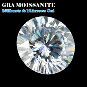 Moissanita GRA 16 corazones y 16 flechas corte blanco color D VVS1 manual gemas sueltas - Imagen 1 de 14