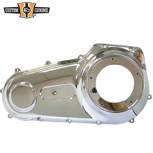 Chrome Outer Main Primary Cover Fit For Harley Dyna Wide Slide 2006-17 Aluminum - Picture 1 of 1