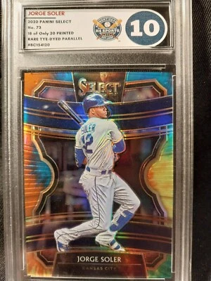2023 Select - Jorge Soler - EXTREMADAMENTE raro 18/20 - Calificado como nuevo 10 - Tinte tinte Foto 1 de 4