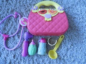 Sesame Street Elmo & zoe doctor/ nurse/ purse pouch makeup bag 7 PIECE - Picture 1 of 4