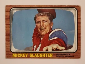 1966 Topps - Mickey Slaughter #43 - Denver Broncos - G/VG - Picture 1 of 2