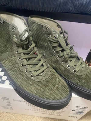 Monopatín Vans Gilbert Crockett Pro US 11 High Top Sk8 Olive Pana  Foto 1 de 4