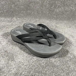 Sandalias chanclas informales de playa Clarks Arla Glison para mujer talla 11 grises negras - Imagen 1 de 10