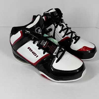 AND1 Basketball Sneakers White Boys Size 5 | NWT - Image 1 of 4