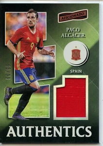 2016-17 Panini Aficionado Authentics Relics Jersey Paco Alcacer - Spain #55/99 - Picture 1 of 2