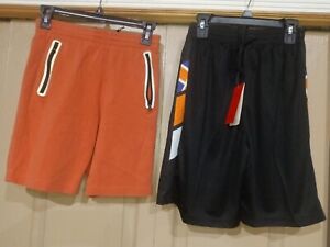 Old Navy (Orange) Large. & Unbranded (Black) New Med. Boys Shorts
