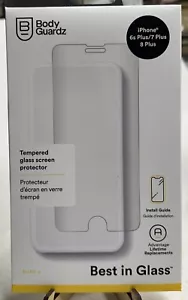 BODY GUARDZ Pure 2 Tempered Glass Screen Protector iPhone 6s Plus/7 Plus/8 Plus - Picture 1 of 2