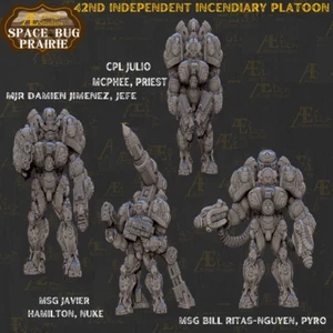 Aether Studios  42nd Platoon x4 28mm stargrave Starsaga Planet28 Starfinder - Picture 1 of 2