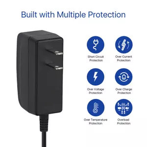 Enchufe adaptador de fuente de alimentación de EE. UU. DC12V 1A para cámara IP Dahua PoE de seguridad CCTV - Imagen 1 de 13