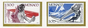 Monaco 1987 2e jeux des petits Etats Y&T 1579 & 1580 2 timbre neuf/TE1813 - Picture 1 of 1