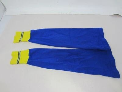 Vintage Wool/Acrylic Blend Cycling Arm Warmers Blue/Yellow Adult Unisex Medium - Image 1 of 4