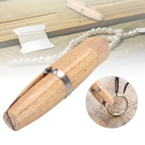 Ring Clamp Jewelers Holder Jewelry Making Benchwork Professional Wood Tweezers - Picture 1 of 14