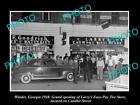 OLD POSTCARD SIZE PHOTO OF WINDER GEORGIA OPENING OF LARRYS TIRE STORE 1948