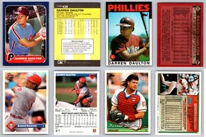 Darren Daulton 4 Card Lot - Philadelphia Phillies Wall of Fame Rookie RC - Picture 1 of 1
