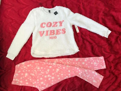 XOXO Pijama Mujer Ropa de Dormir MEDIANO 2 piezas Conjunto Suave, Acogedor, Cálido Peluche Foto 1 de 4